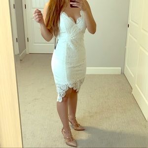 LuLu’s white lace dress